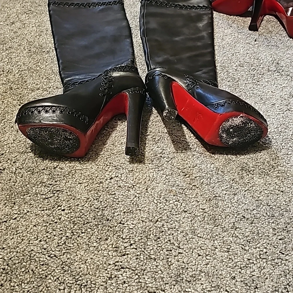 Christian louboutin black thigh high boots - Picture 15 of 16